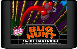 Cartridge artwork for Bug Hunt on the Sega Genesis.