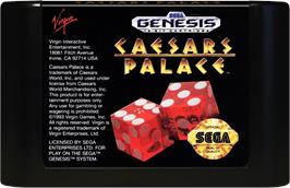 Cartridge artwork for Caesars Palace on the Sega Genesis.