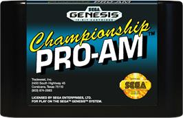 Cartridge artwork for Championship Pro-am on the Sega Genesis.