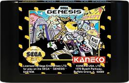Cartridge artwork for Chester Cheetah: Too Cool to Fool on the Sega Genesis.