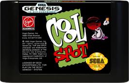 Cartridge artwork for Cool Spot on the Sega Genesis.