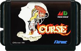 Cartridge artwork for Curse on the Sega Genesis.