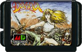 Cartridge artwork for Dahna: Megami Tanjou on the Sega Genesis.