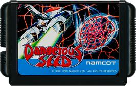 Cartridge artwork for Dangerous Seed on the Sega Genesis.