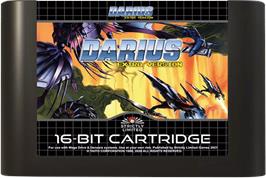 Cartridge artwork for Darius - Extra Version on the Sega Genesis.