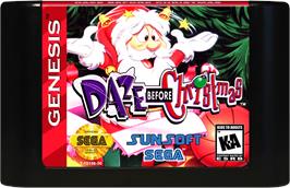 Cartridge artwork for Daze Before Christmas on the Sega Genesis.