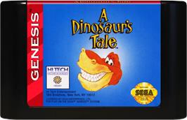Cartridge artwork for Dinosaur's Tale, A on the Sega Genesis.