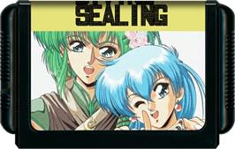 Cartridge artwork for Divine Sealing on the Sega Genesis.