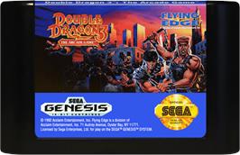 Cartridge artwork for Double Dragon 3 - The Arcade Game on the Sega Genesis.