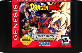 Cartridge artwork for Dragonball - Final Bout on the Sega Genesis.