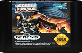 Cartridge artwork for Empire Of Steel on the Sega Genesis.