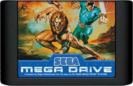 Cartridge artwork for Eternal Champions on the Sega Genesis.