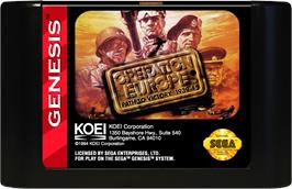 Cartridge artwork for Europa Sensen on the Sega Genesis.