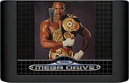 Cartridge artwork for Evander Holyfield's 