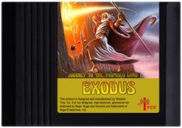 Cartridge artwork for Exodus: Journey to the Promised Land on the Sega Genesis.