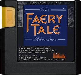 Cartridge artwork for Faery Tale Adventure, The on the Sega Genesis.