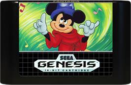 Cartridge artwork for Fantasia - Mickey Mouse Magic on the Sega Genesis.