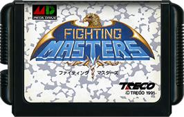 Cartridge artwork for Fighting Masters on the Sega Genesis.