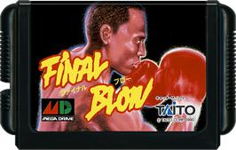 Cartridge artwork for Final Blow on the Sega Genesis.