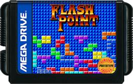 Cartridge artwork for Flash Point on the Sega Genesis.