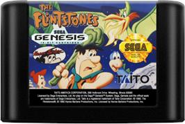Cartridge artwork for Flintstones, The on the Sega Genesis.