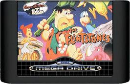 Cartridge artwork for Flintstones, The on the Sega Genesis.