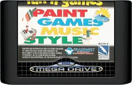 Cartridge artwork for Fun 'N Games on the Sega Genesis.
