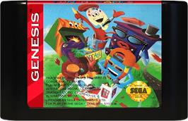 Cartridge artwork for Fun 'n' Games on the Sega Genesis.