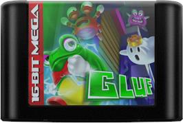Cartridge artwork for Gluf on the Sega Genesis.