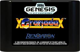 Cartridge artwork for Granada on the Sega Genesis.