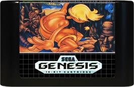 Cartridge artwork for Greendog - The Beached Surfer Dude! on the Sega Genesis.