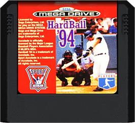 Cartridge artwork for HardBall 4 on the Sega Genesis.
