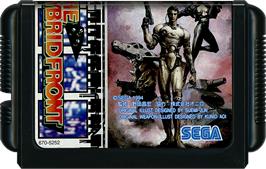 Cartridge artwork for Hybrid Front, The on the Sega Genesis.