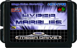 Cartridge artwork for Hyper Marbles on the Sega Genesis.