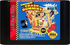 Cartridge artwork for Incredible Crash Dummies, The on the Sega Genesis.
