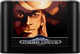 Cartridge artwork for Ivanhoe on the Sega Genesis.