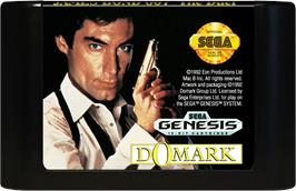 Cartridge artwork for James Bond 007 - The Duel on the Sega Genesis.