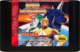 Cartridge artwork for King Of The Monsters 2 on the Sega Genesis.