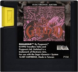 Cartridge artwork for Legend Of Galahad, The on the Sega Genesis.