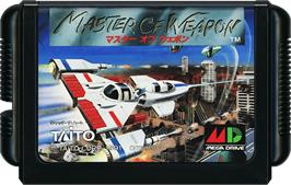 Cartridge artwork for Master Of Weapon on the Sega Genesis.