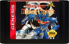 Cartridge artwork for Mazin Wars on the Sega Genesis.