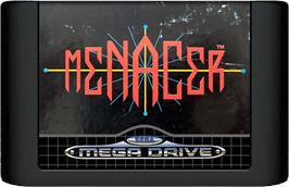 Cartridge artwork for Menacer 6-Game Cartridge on the Sega Genesis.