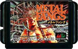 Cartridge artwork for Metal Fangs on the Sega Genesis.