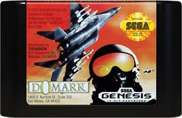 Cartridge artwork for Mig-29 on the Sega Genesis.