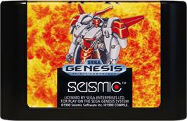 Cartridge artwork for Musha Aleste - Full Metal Fighter Ellinor on the Sega Genesis.