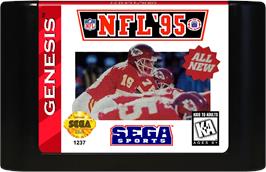 Cartridge artwork for NFL '95 on the Sega Genesis.