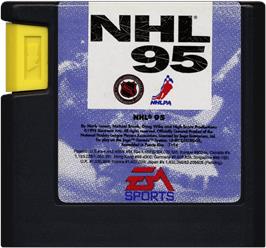 Cartridge artwork for Nhl 95 on the Sega Genesis.