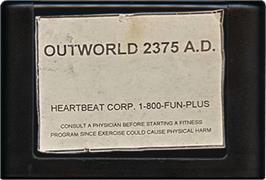 Cartridge artwork for Outworld 2375 A.D. on the Sega Genesis.