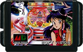 Cartridge artwork for Pachinko Kuunyan on the Sega Genesis.