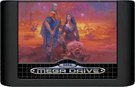 Cartridge artwork for Phantasy Star 2 on the Sega Genesis.